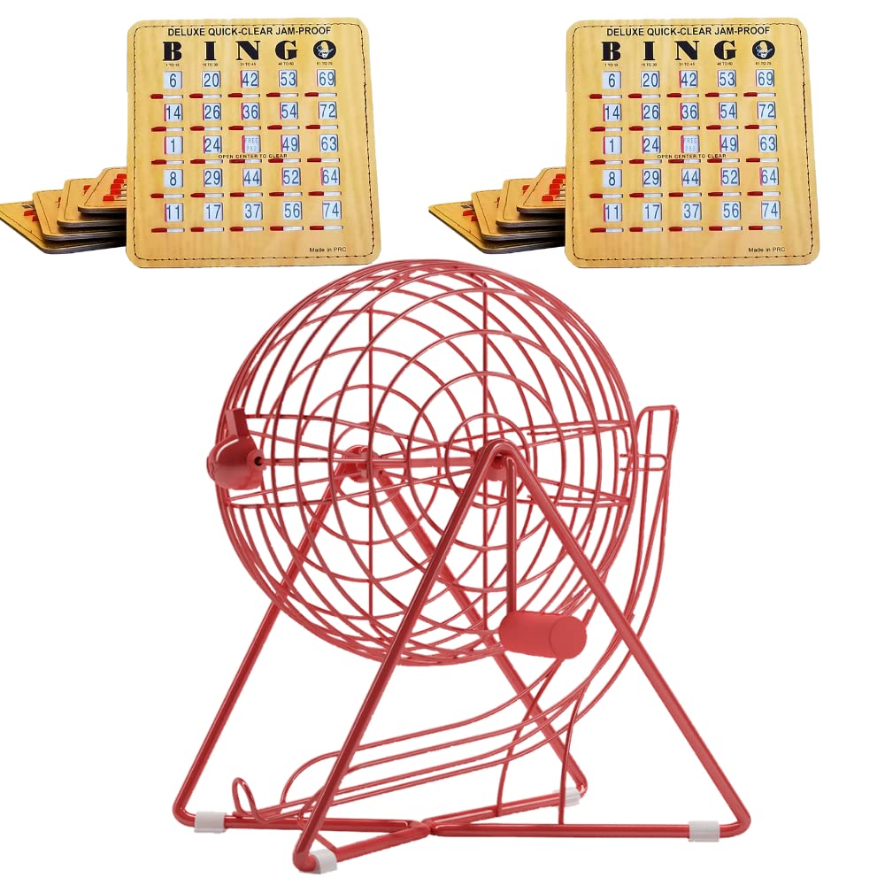 Buy Bingo Cage Only Plus 10 Bingo Cards with Sliding Windows Online at