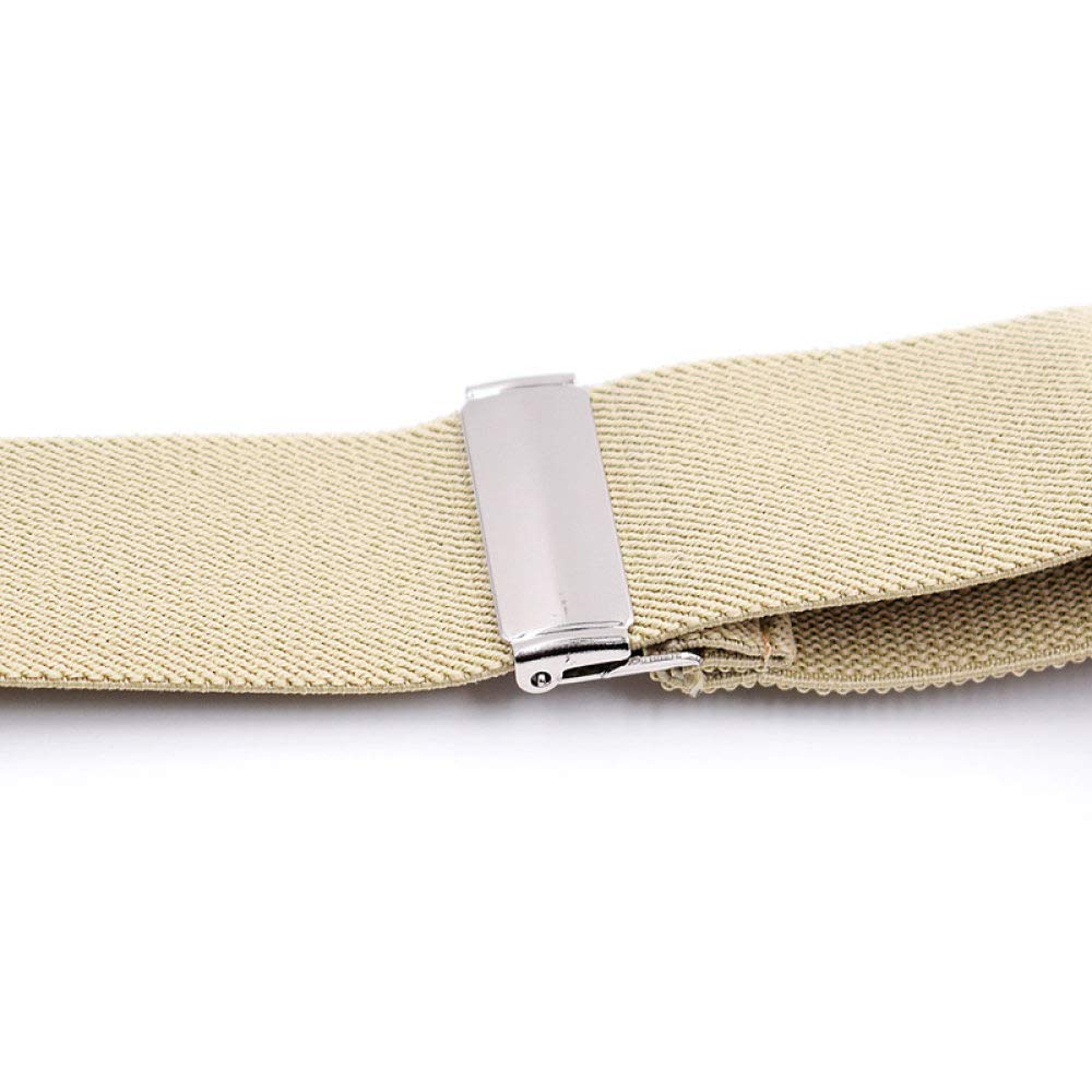 Szelki, Vintage szelki dla mężczyzn koszule spodnie skórzane przycięte guziki koniec Y powrót regulowane elastyczne męskie paski akcesoria(Grey)