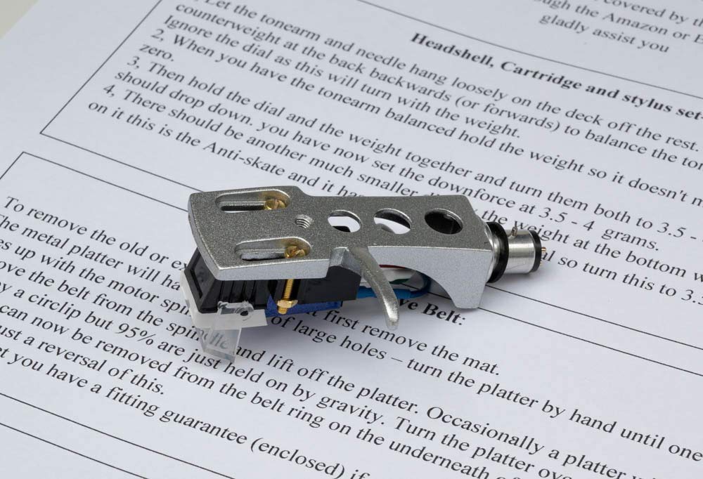 Headshell argenté micro, aiguille, courroie, kit de traitement d'huile lubrifiante pour Realistic R-8000, LAB-300, 27