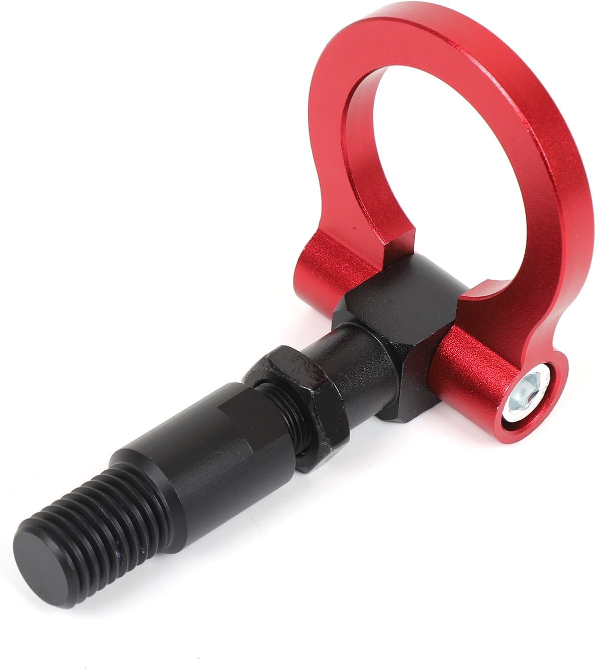 Daeiclru Rear Tow Towing Hook Compatible with Chevrolet Corvette C8 2020-2025, Rear Bumper Trailer Ring Tail Towing Tow Hook Trailer Hitch Accessories (Red)