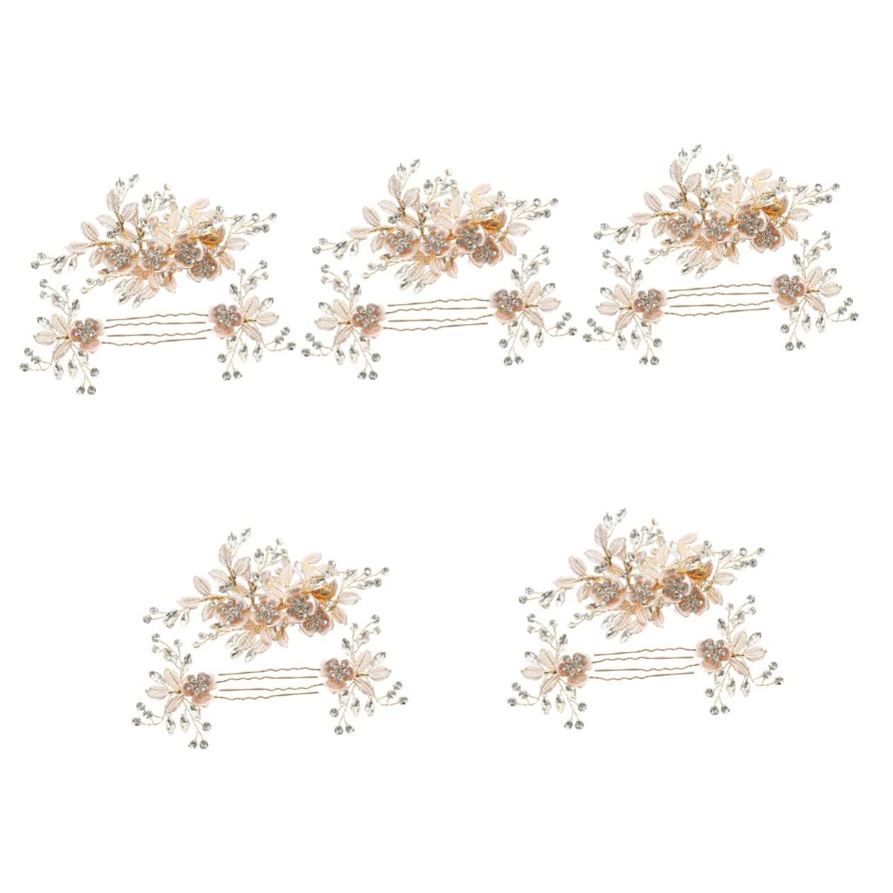 Beavorty 5 Sets Braut Hochzeit Haar Strass Haar Zubehör Kopfschmuck Kristall Stirnband Für Braut