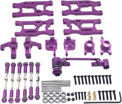 RC Upgrade Accessories for WLtoys 14400001-02 144010 124016 124017 124018 124019 for Rlaarlo 1/14 1/12 for AMX-12 LC 1/14 for Racing RC Car Upgraded Parts AccessoriesPurple