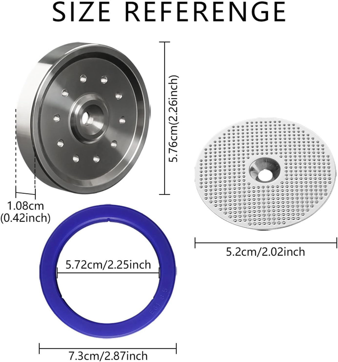 Stainless Steel Coffee Maker Shower Holder Steel Inner Holder Reusable Inner Screen for BES900XL BES920X Coffee Machine Parts