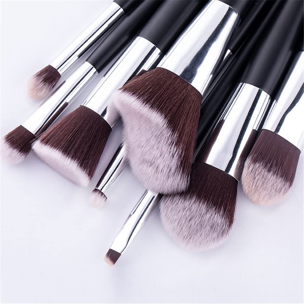 Juego de brochas de Maquillaje, 10 Uds., Base en Polvo, Colorete, Sombra de Ojos, Esponja, Cepillo de Pelo Suave, Herramientas cosméticas