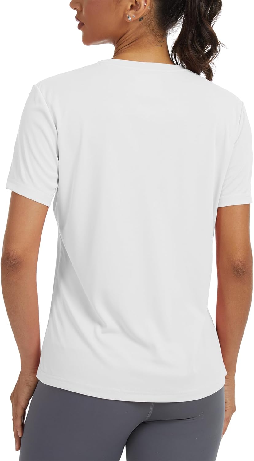 Women's Short Sleeve T-Shirts UPF 50+ UV Protection Quick Dry Shirts for Workout Hiking Running Rash Guard Tops - Image 2