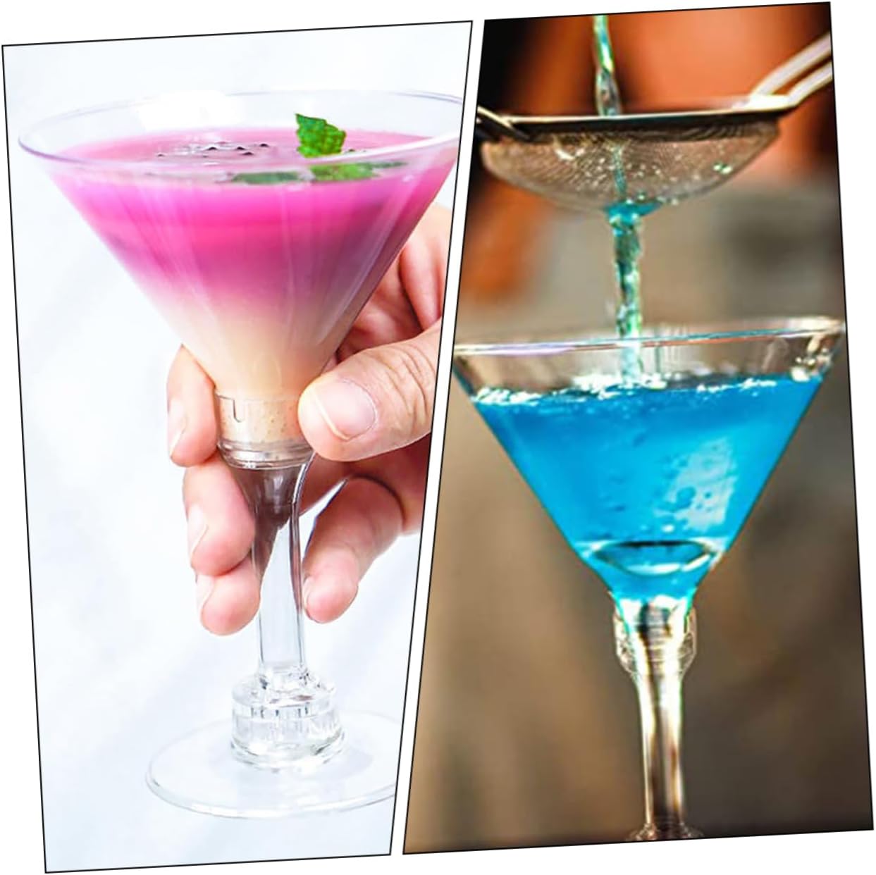 15Pcs Goblets Disposable Wine Cups for Parties Elegant Cocktail Glasses for Desserts and Appetizers Durable and Stable Party Drinkware