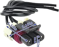 Vista 7 de MOTOALL 224-396-007 Arnés de señal de giro de faros para Freightliner Columbia 224396007 con conectores a tope termocontraíbles azules