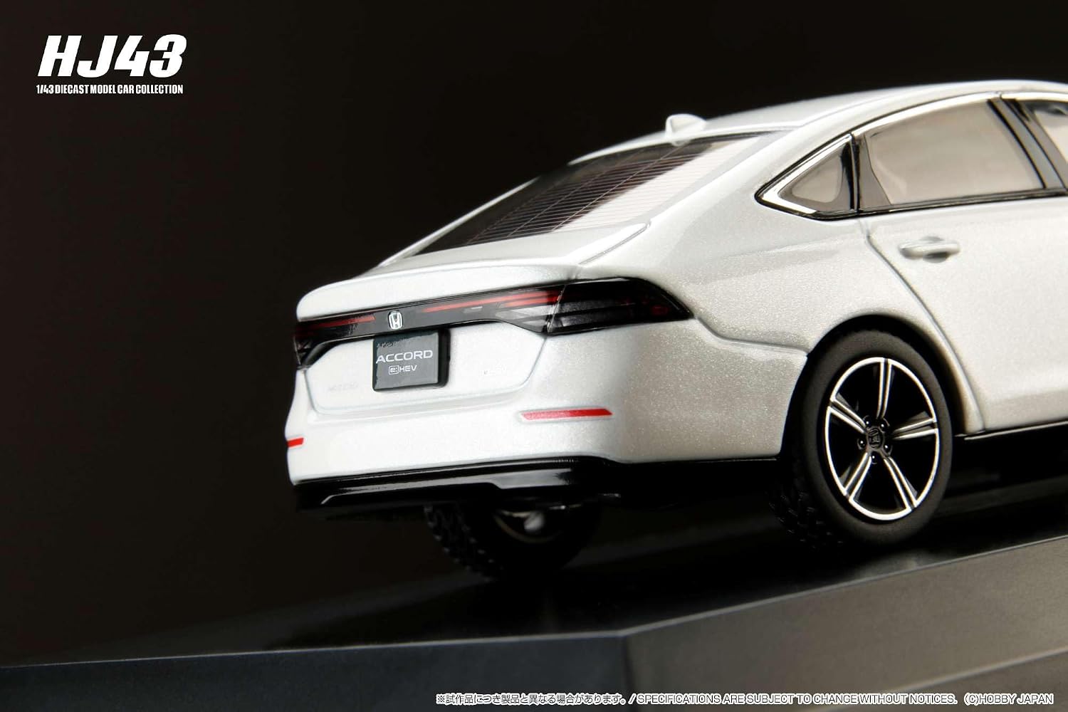 HJ43 1/43 Honda Accord Platinum White Pearl Finished Product