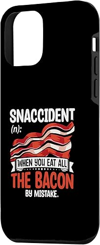 Miniatura 2 de iPhone 12 mini Bacon Snaccident Funny Bacon Lover Pig Pork Humor Men Women Case