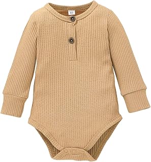 Body Roupas Macaquinho Bebê Menina Infantil Recém-nascido Meninos Manga Longa Sólido Body com nervuras Roupas