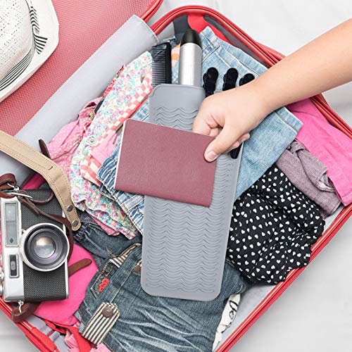 morgles heat resistant gloves 2 pcs professional heat gloves for hair styling silicone hot mat 6 pcs hair clips and 2 pcs styling comb for curling iron wands flat iron