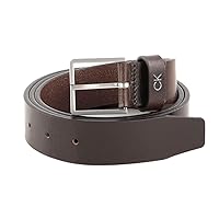 Calvin Klein Uomo Cintura Formal Plaque Belt 3.5 cm Cintura in Pelle