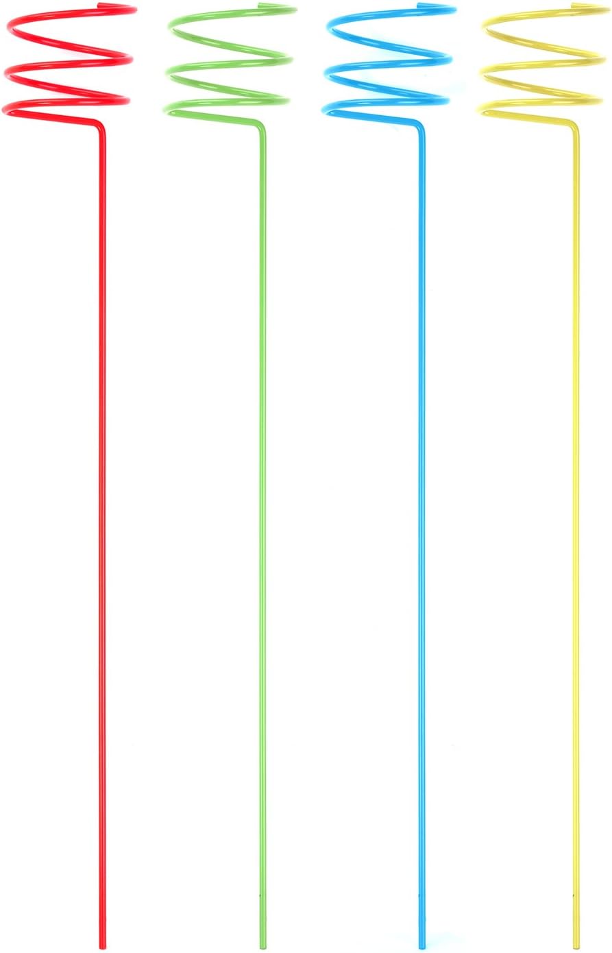 Panacea, Assorted 87995-4 Beverage Stake, 36-Inch, Colors, 4-Pack