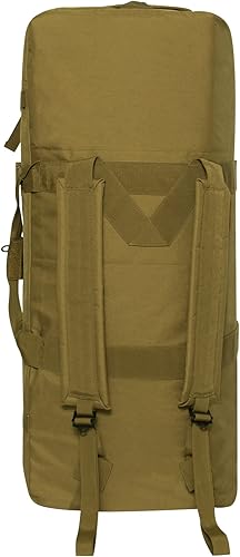 Miniatura 3 de Rothco Bolsa de lona mejorada, capacidad de 76 litros para uso pesado y viajes versátiles, color marrón coyote