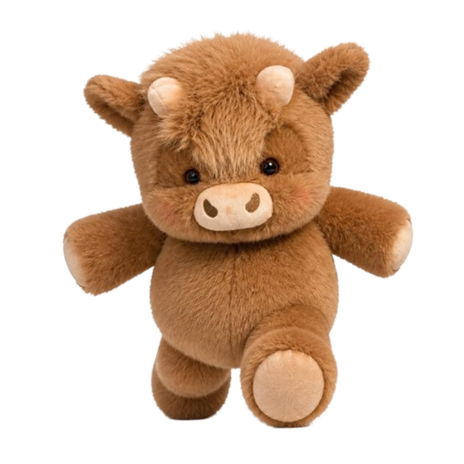 Running Highland Cow Plush, Moving Legs Stuffed Animal Toy, Cute Running Highland Cow Plush Toy, Creative Gifts for Kids & Adults Girls and Boys (Brown, 23.62 inch)