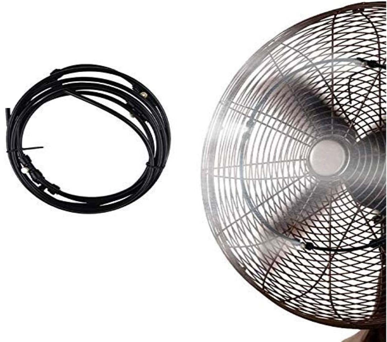 DIY Crafts Fan Misting Kit Convert Connects Fan Water Mister Cooling Patio Breeze Misting Heat Down Umbrella,Patio,Pergola,Vestibule (8 Pcs Fan Mist Set) 2