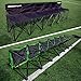QUICKPLAY PRO Portable Folding Bench – Available in 4, 6, and 9 Seats & 6-Seat Shelter | Heavy-Duty, Fast Set-Up Seating for Sports, Camping, and Outdoor Activities
