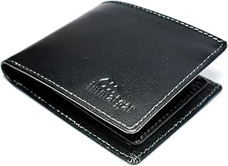 immatgar Premium Full-Grain Cowhide Leather Wallet for Men – Luxury Gift Wallet Handcrafted Durable (Casual2 - Black)