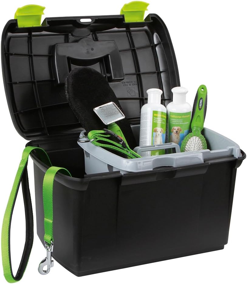 Kerbl Storage Box, Black/Pistachio