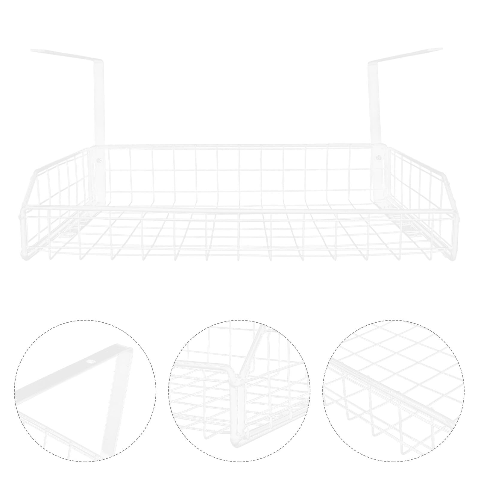 Hemobllo Organisateur de Câbles pour Fer Blanc sous Bureau Installation Facile sans Perçage, Boîte de Rangement Réutilisable Gestion des Câbles en Milieu Professionnel