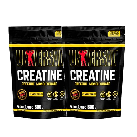 Creatina Monohidratada Universal - Universal Nutrition (500g (Pacote de 2))