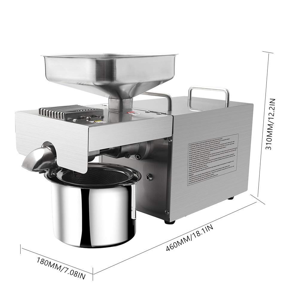 Amazon.co.jp: 電動オイルプレス機 720W ホットおよびコールド 50-220