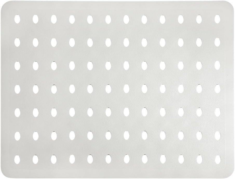 InterDesign Aura Sink Mat, Large, Eggshell