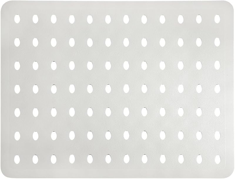 InterDesign Aura Sink Mat, Large, Eggshell