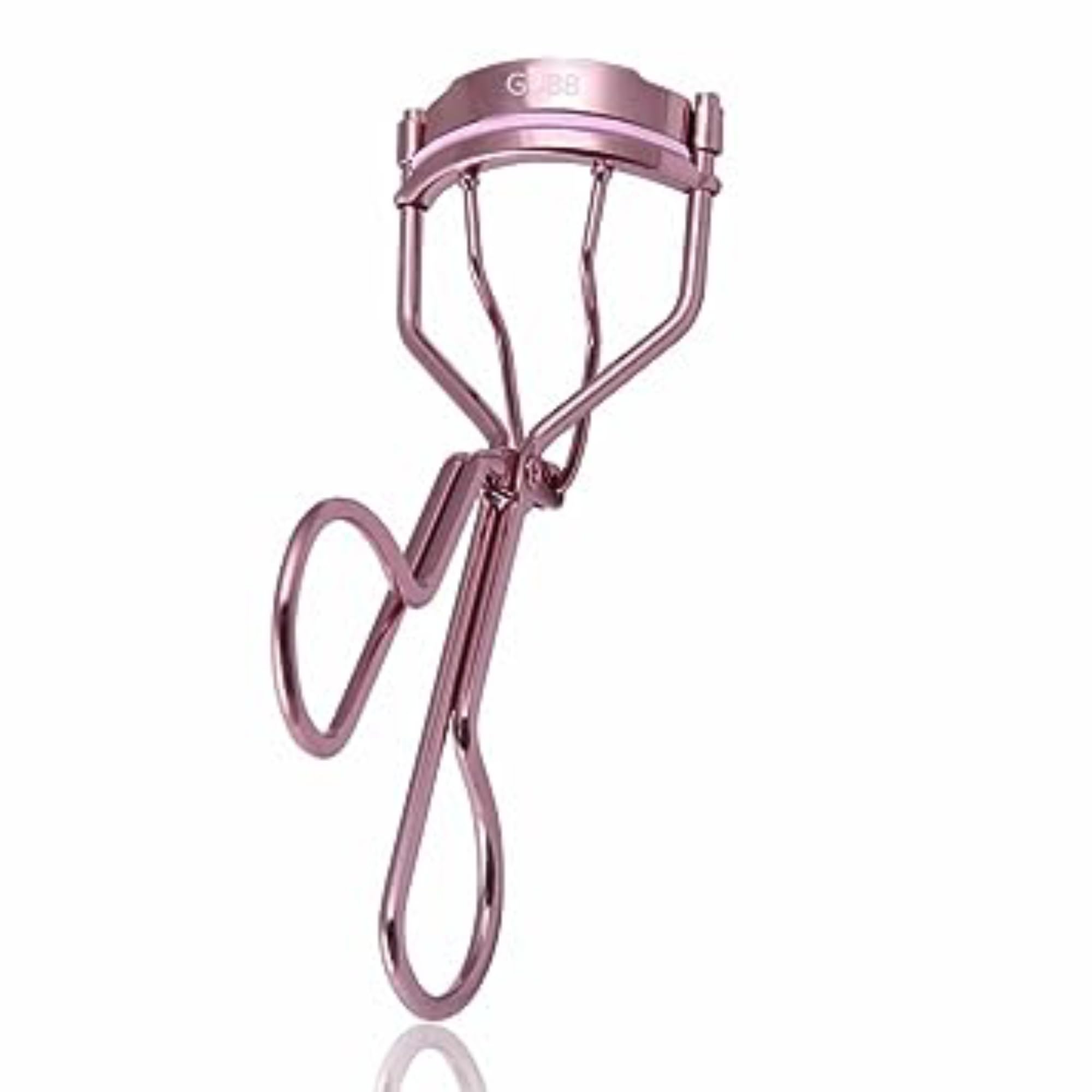 GUBB Eyelash Curler For Women - Suitable for All Eye Shapes | Offers Perfect Curls | Elegant Design for better hold | Eye Makeup Tool Comes with Stainless Steel Body & Silicon Cushion Base - Rose Gold