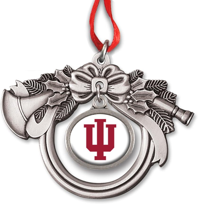 Indiana University Block IU French Horn Charm Ornament IMC-Retail