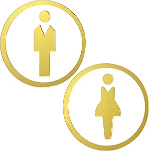 Targhetta Autoadesiva Per WC Ysimple - 3D, Nero, Facile Applicazione, Per Porte - Foto 8