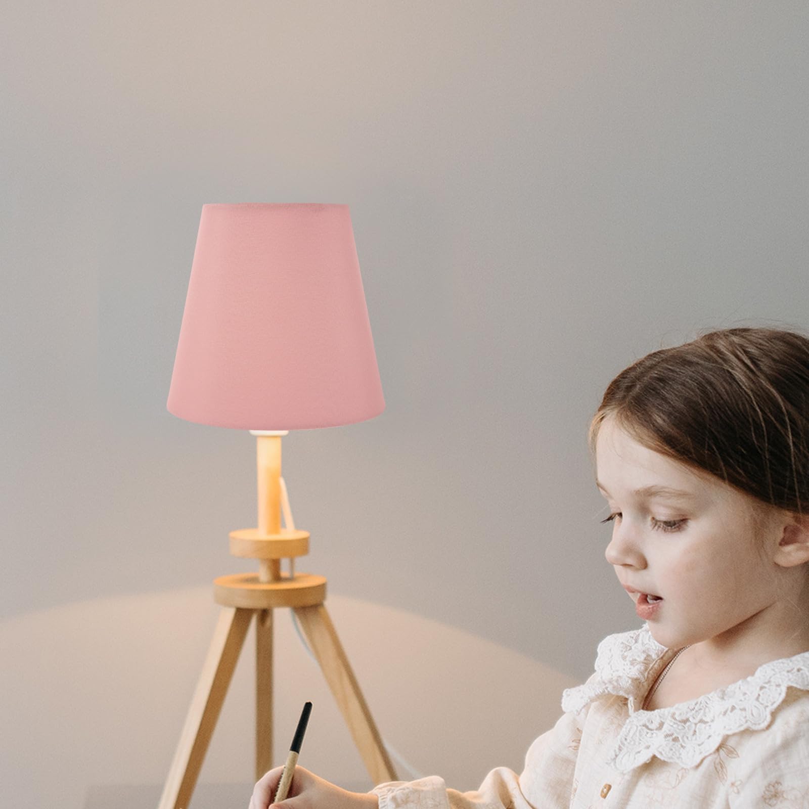 Paralume Facile da per Lampada Parete Rosa Design e Tavolo a Installazione Botte Piccolo, Compatibilità Versatile per Illuminazione Domestica e Lettura