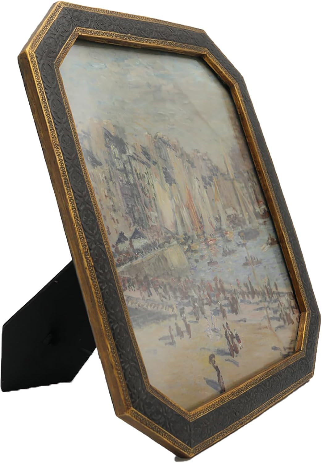 8x10 Vintage Picture Frame - Elegant Antique Frames 8x10 With Glass Front, Fancy Ornate Antique Bronze Gold Frame 8 X 10 For Tabletop And Wall Mounting, Victorian Photo Frames For Walls Hanging