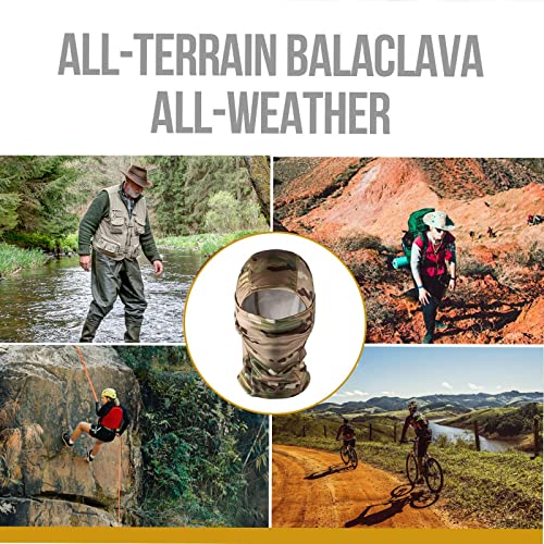 Onetigris 2 Pack Balaclava Face Mask For Men,Tactical Full Face Mask With Neck Protecd,4 Seasons Use For Airsoft Camping Hiking Travel Riding Multicoloured thumb #4