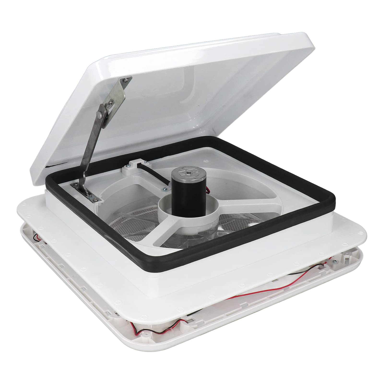 Ventilatore Da Soffitto 12V Con Luce LED - Reversibile, Silenzioso, Anti Insetti Per Camper E Barche - Foto 8