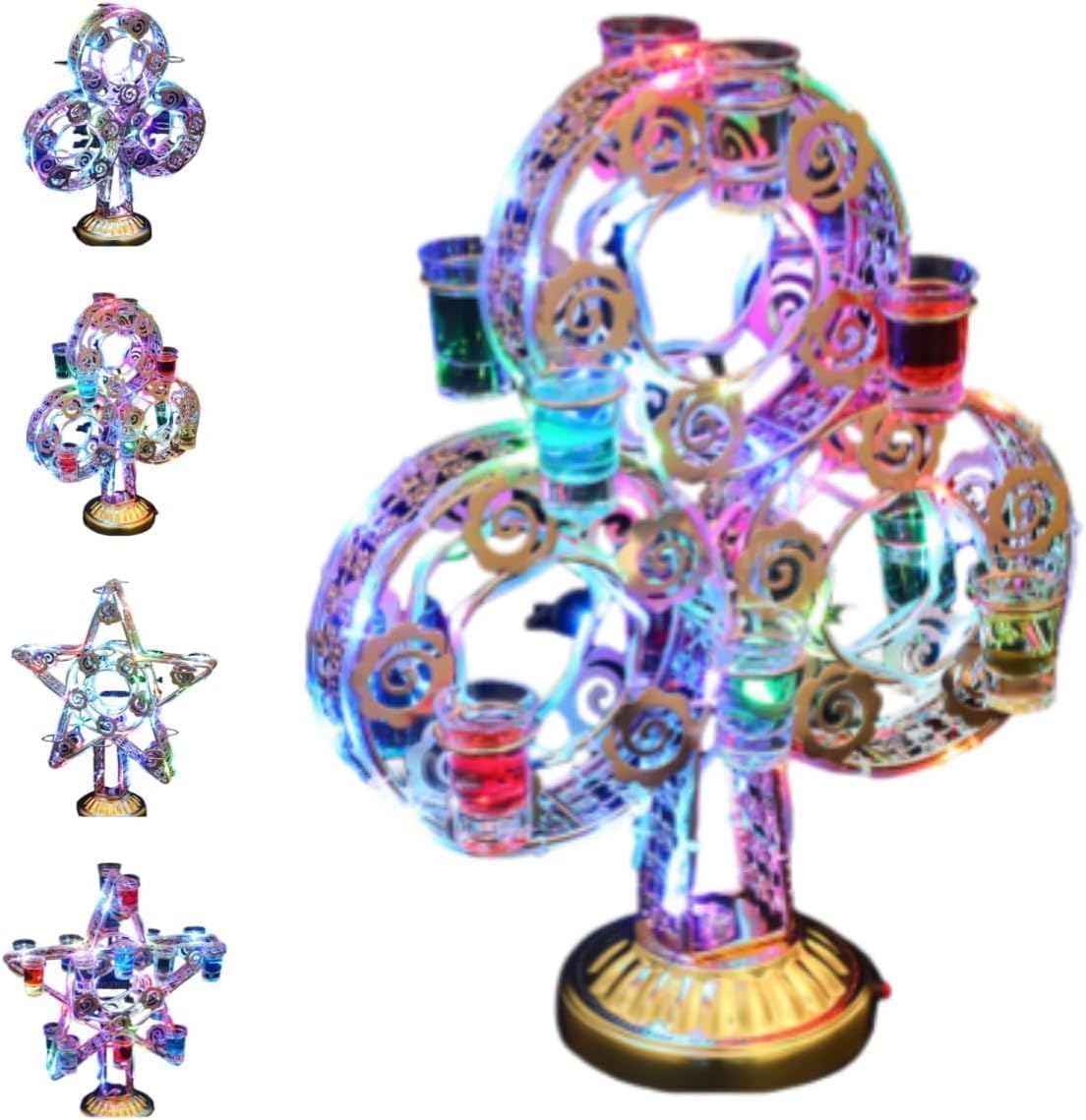 Amazon｜コカボムタワー テキーラ観覧車 ワイングラスホルダーLED酒