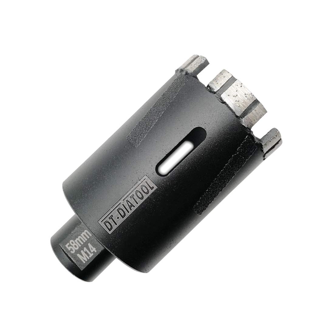 Dt-Diatool Black Diamond Drill Bit 58Mm Laser Welded Hole Saw For Hard Granite Marble Stone Concrete