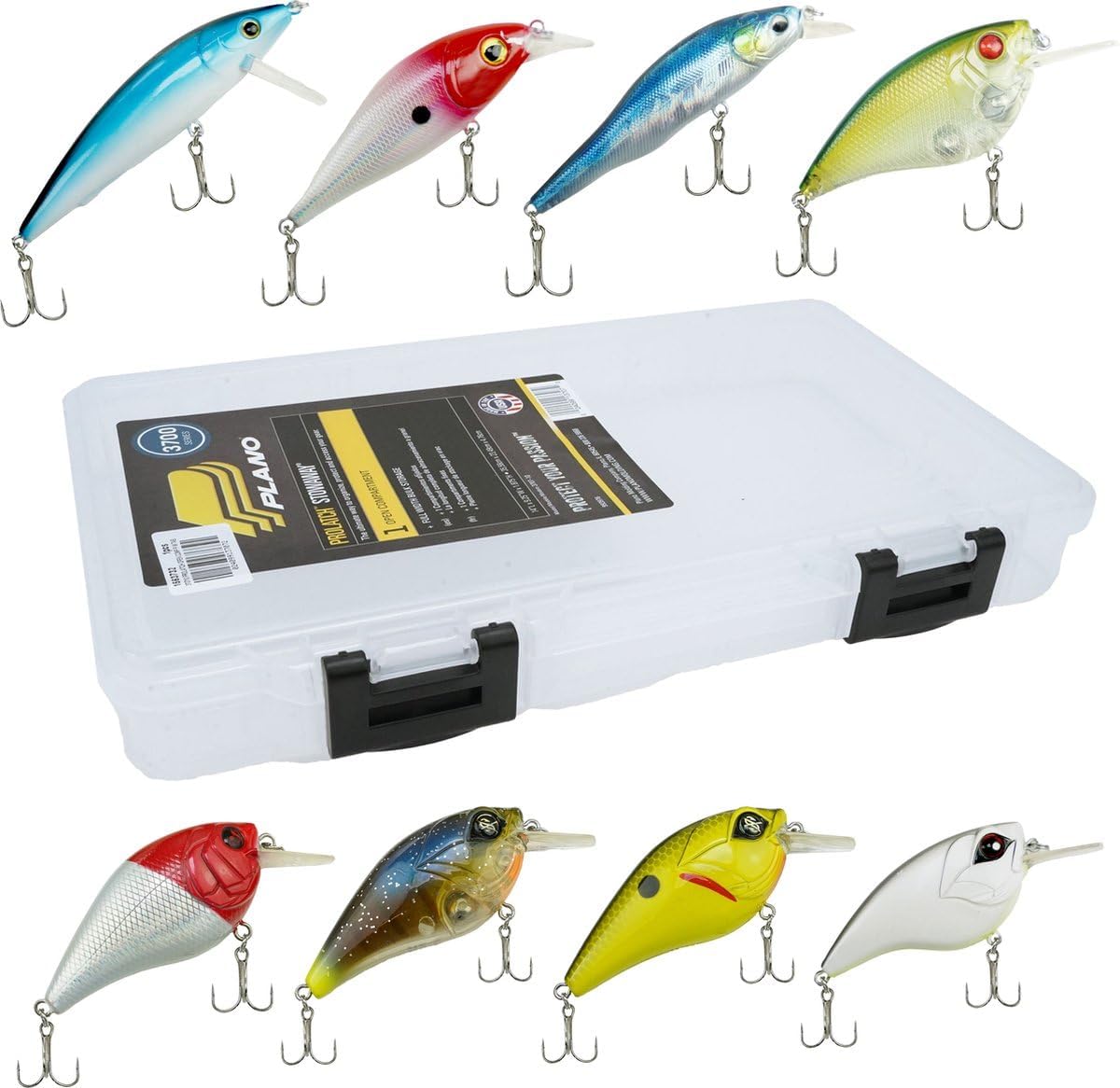 Viper Allround zestaw przynęt 8 sztuk w Plano Tackle Box - zestaw przynęt