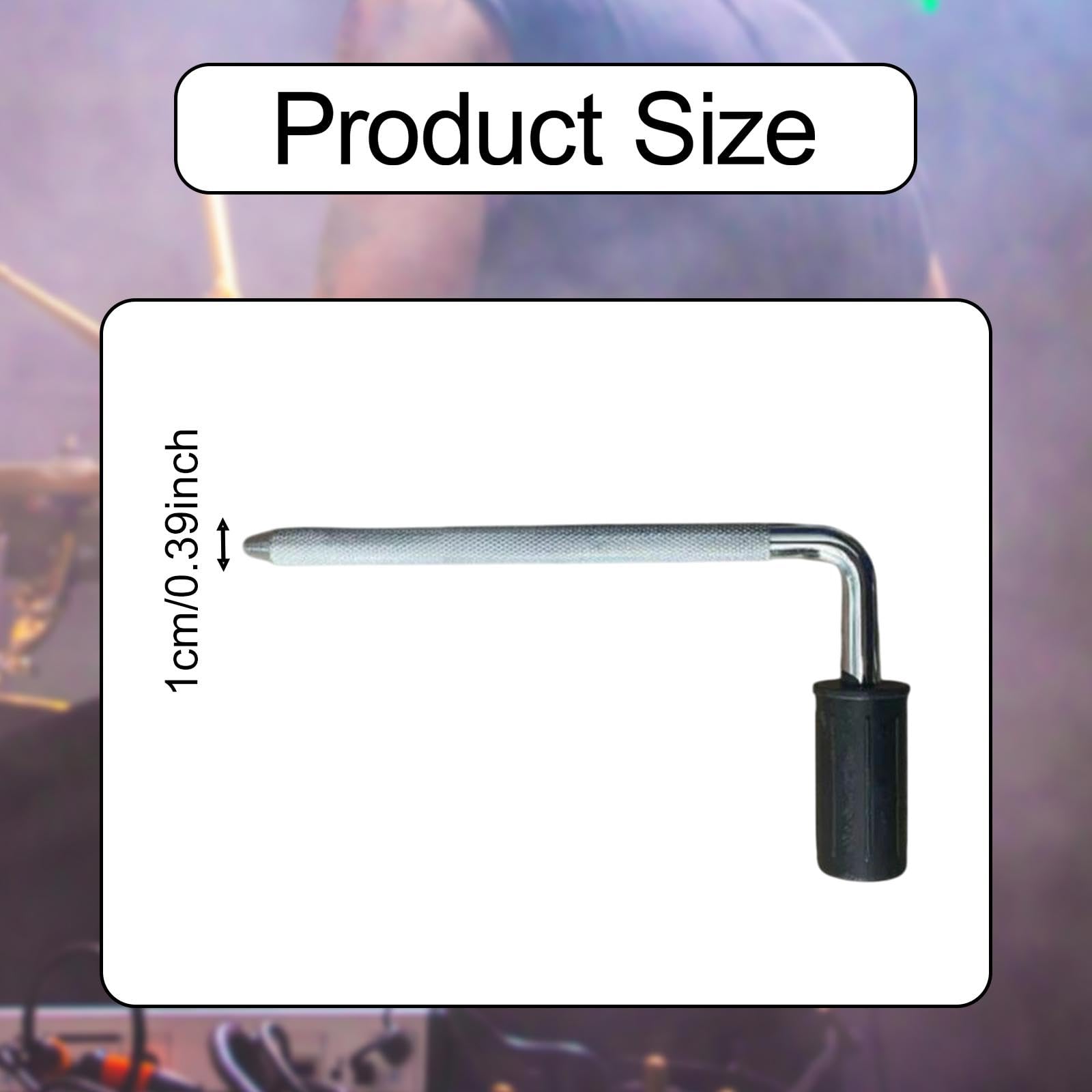 Menolana Electronic Drum Pad Support Arm Drumstick L Rod Lightweight Professional Percussion Mounting Arm for Outdoor Performance