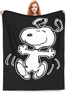 スヌーピー アニメ ブランケット フランネル ふわふわ 軽量 暖かい 四季適用 かわいい 子供用 保育園 冷房対策 D487a 60″x50″
