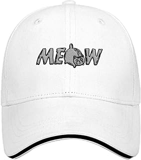 Berretto da baseball Meow Cute Cat Cap per le donne Classic Cotton lavabile Sandwich Cap per i regali di escursionismo