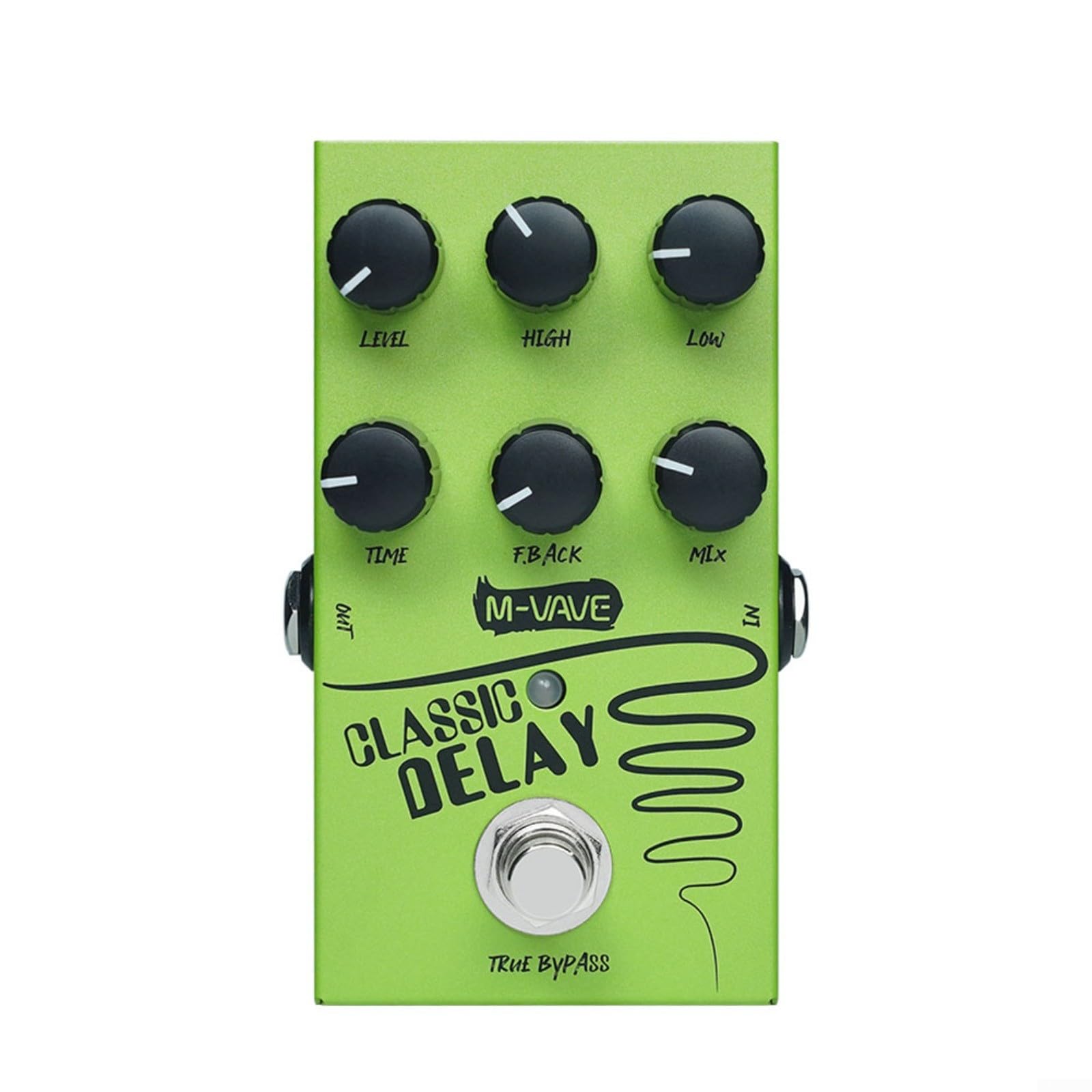 Delay Pedal Chitarra Delay Pedal Analogico Classicl Delay Effect, 600Ms Tempo di Ritardo Massimo Per Esplorazione Musicale