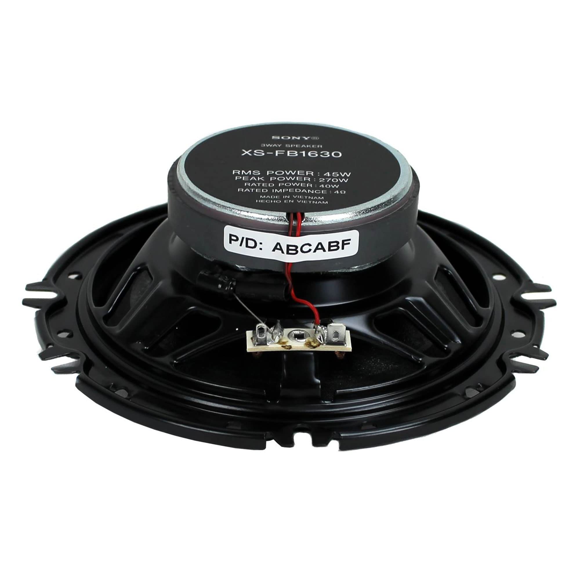 Sony XSFB1630 FB Car Audio Speaker Pair Black product thumbnail 7