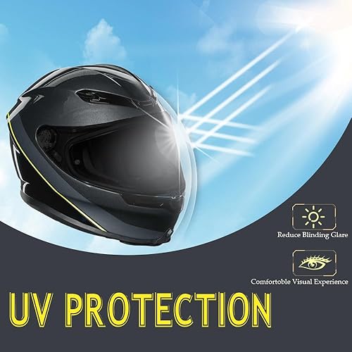 Miniatura 3 de Reemplazo de visera de casco K6, protector facial para casco de motocicleta, protector solar anti UV, compatible con AGV K6 K6S (solo uso diario)
