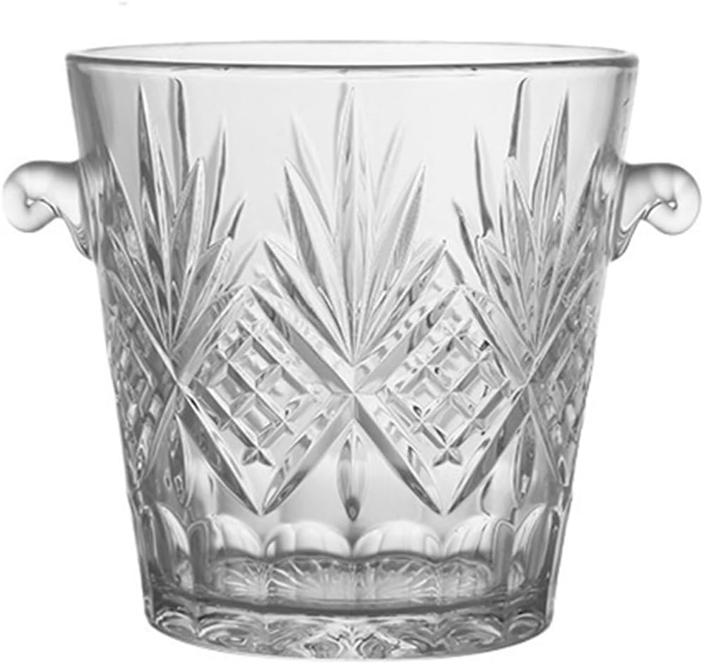 Ice Bucket 2L Home Bar Small Ice Pellet Bucket For Cubes Glass Beverage Ice Tub