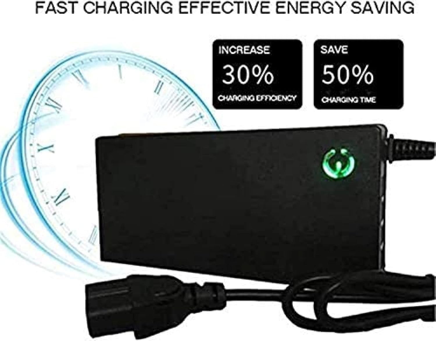 Cargador De Batería De 48 V 2a / 3a / 5 A Cargador De Batería De Scooter De Bicicleta Eléctrica Paquete De Batería De Litio De 54,6 V Enchufe Cable De Alimentación, 2a, C