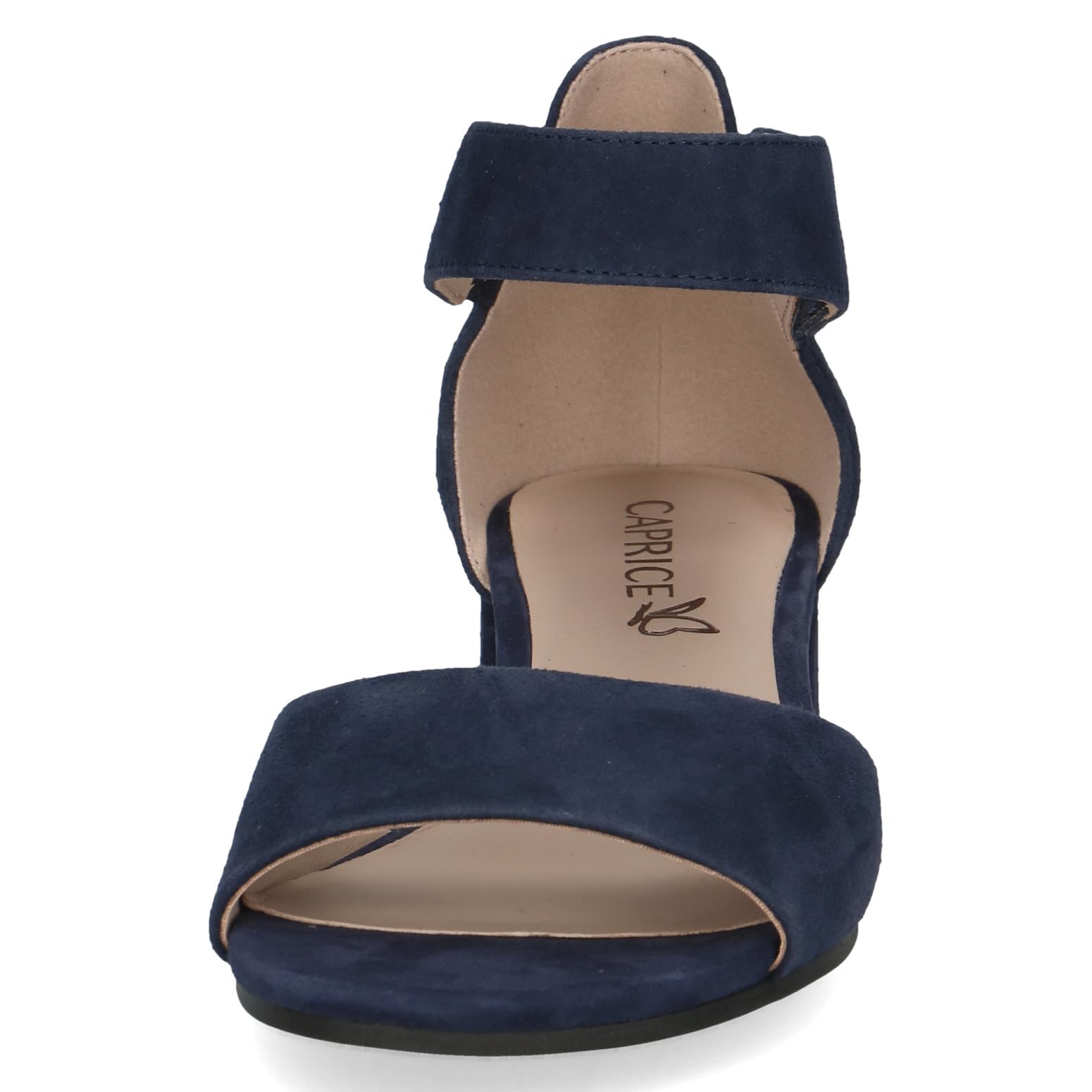 CAPRICE Damen Sandalen mit Absatz aus Leder mit Riemchen