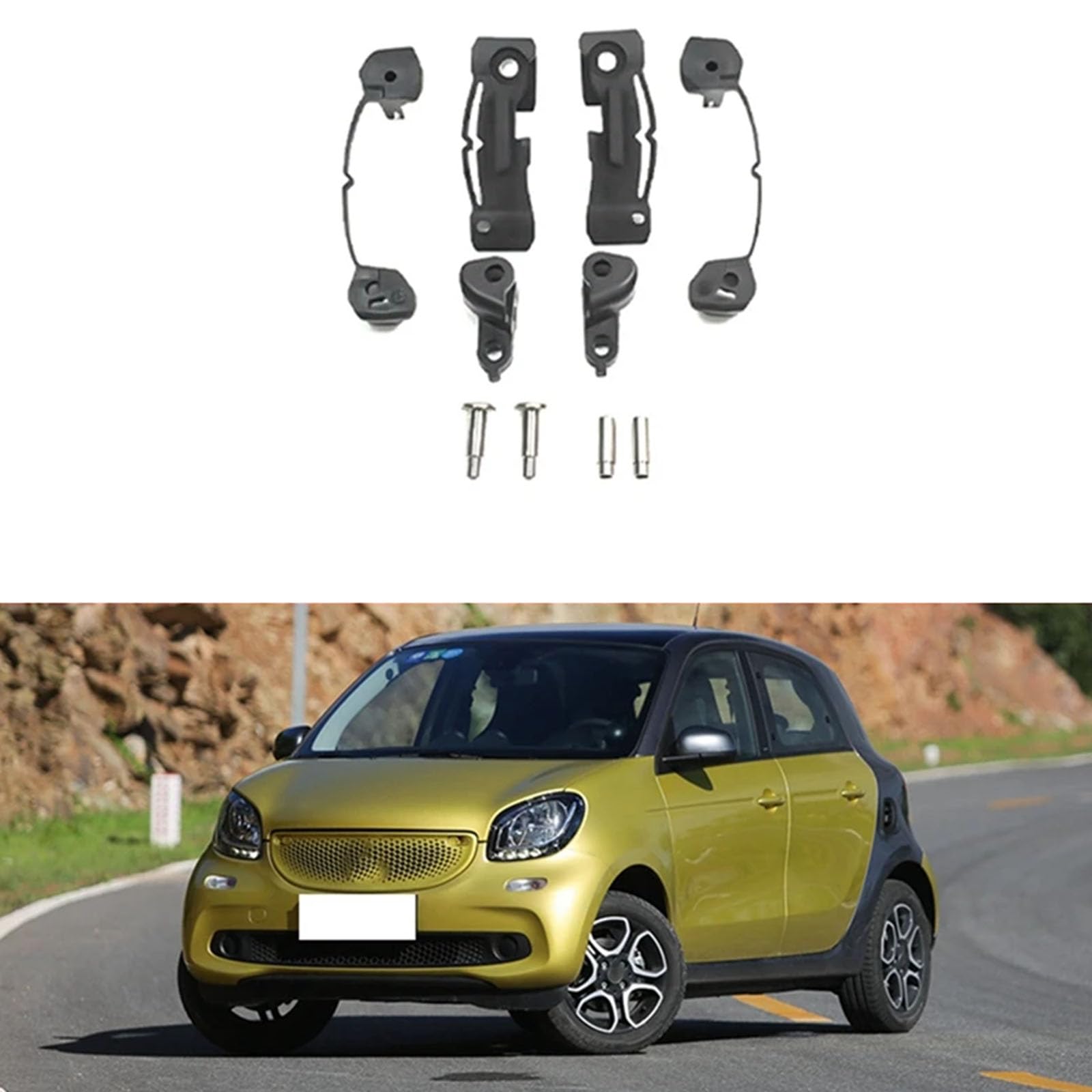 Vereinfachte Installation zur Verbesserung der Belüftung des Schiebedachs des Autos, Anti-Aging, Geräuschreduzierung, A4517800089, A4517820028, verstellbares Solardach-Reparaturset