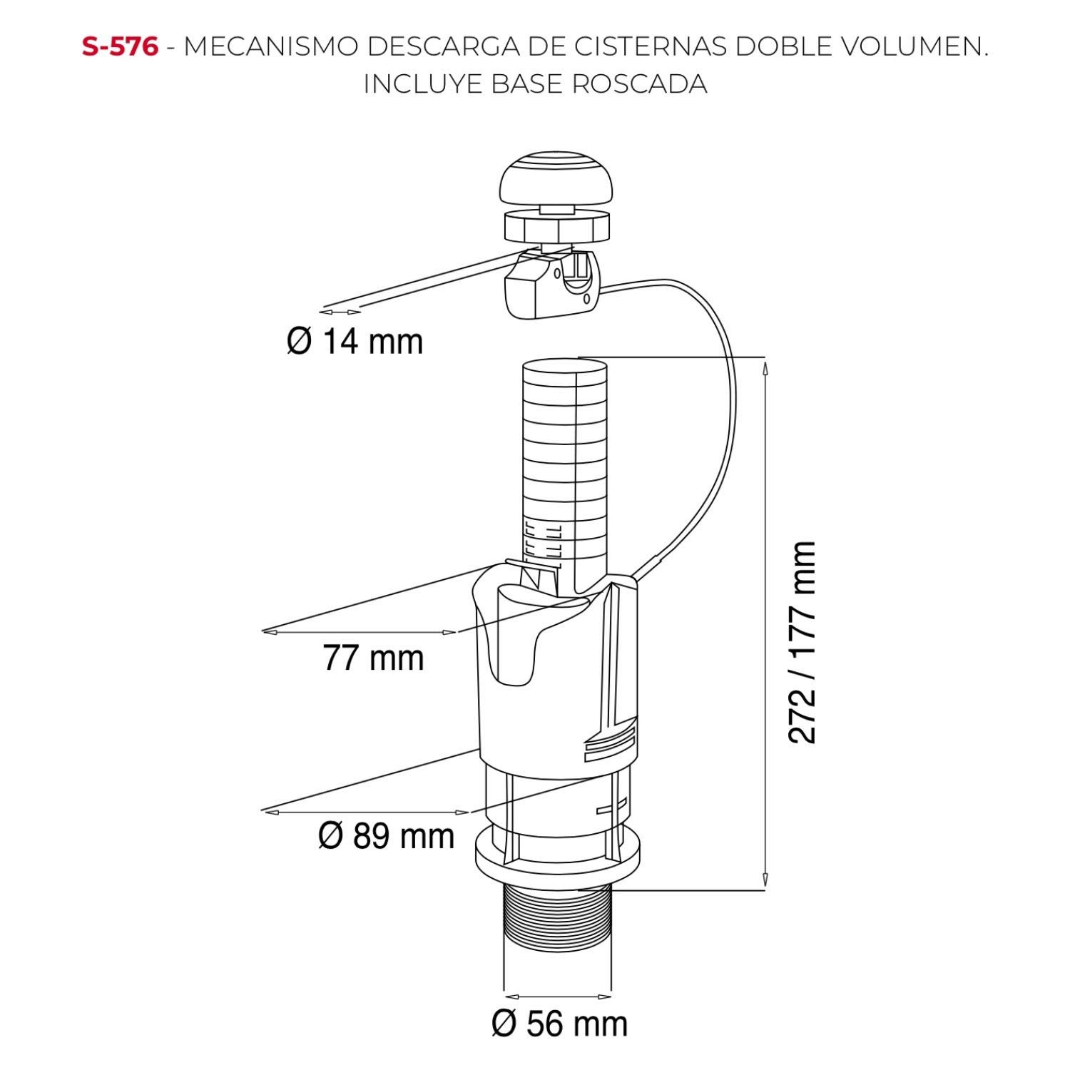 Jimten s-576 - Mecanismo universal s-576 3g con base(bolsa)