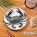 RAYNAG Fake Plastic Blue Crab, 6 Inch Simulated Sea Animal Crab Figurine for Aquarium, Home Party Decor